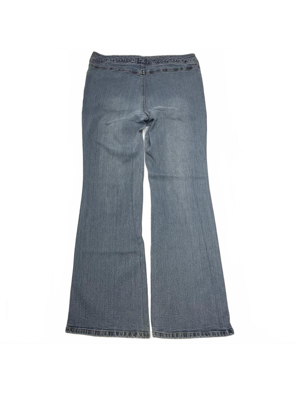 Vintage Contrast Jeans Sz 13 Light Wash Pocketless Back Flare Jean 2000s McBling